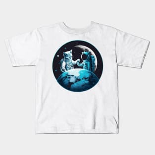 Astronaut Kitty Kids T-Shirt